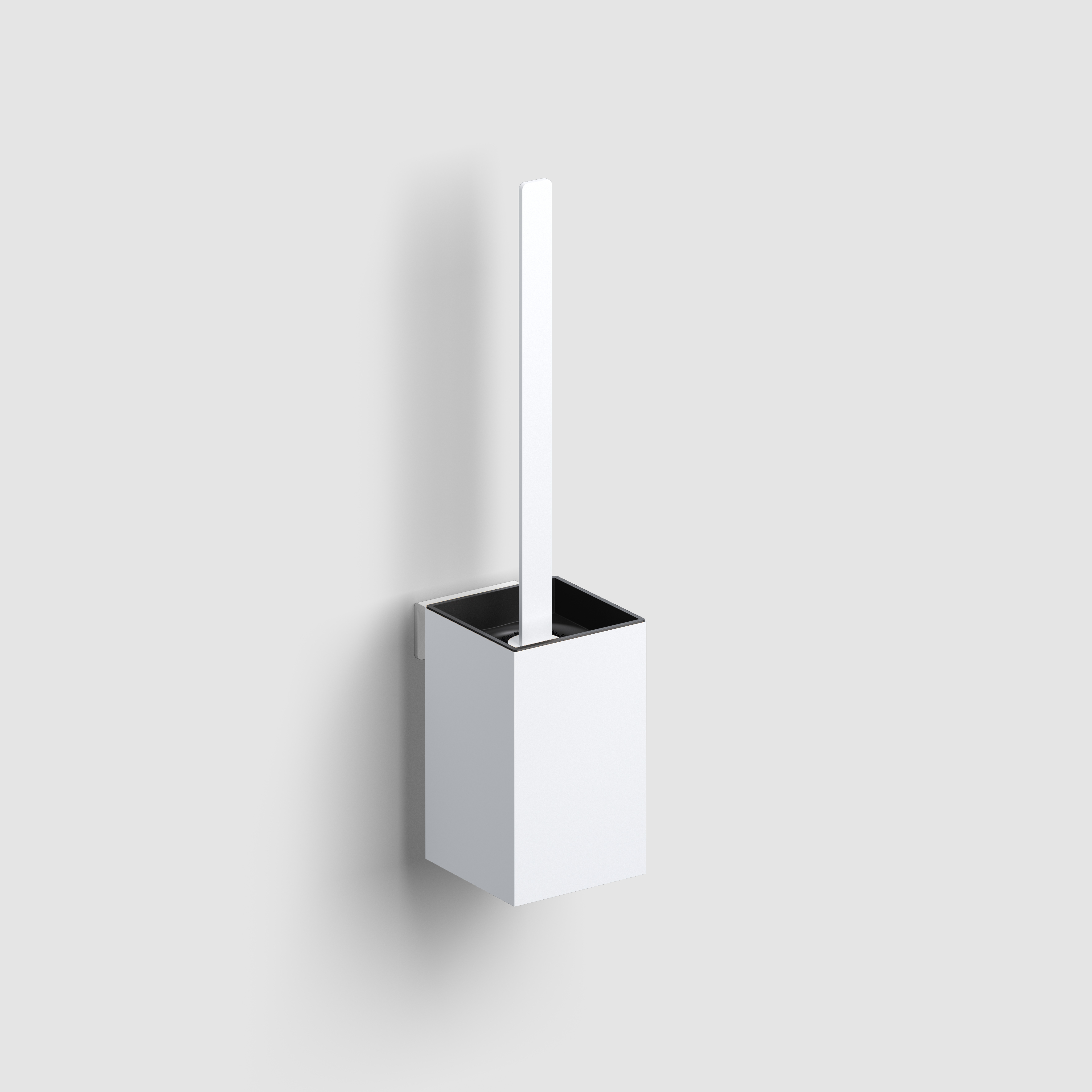 Clou Fold toiletborstelgarnituur, wandmodel, mat wit	